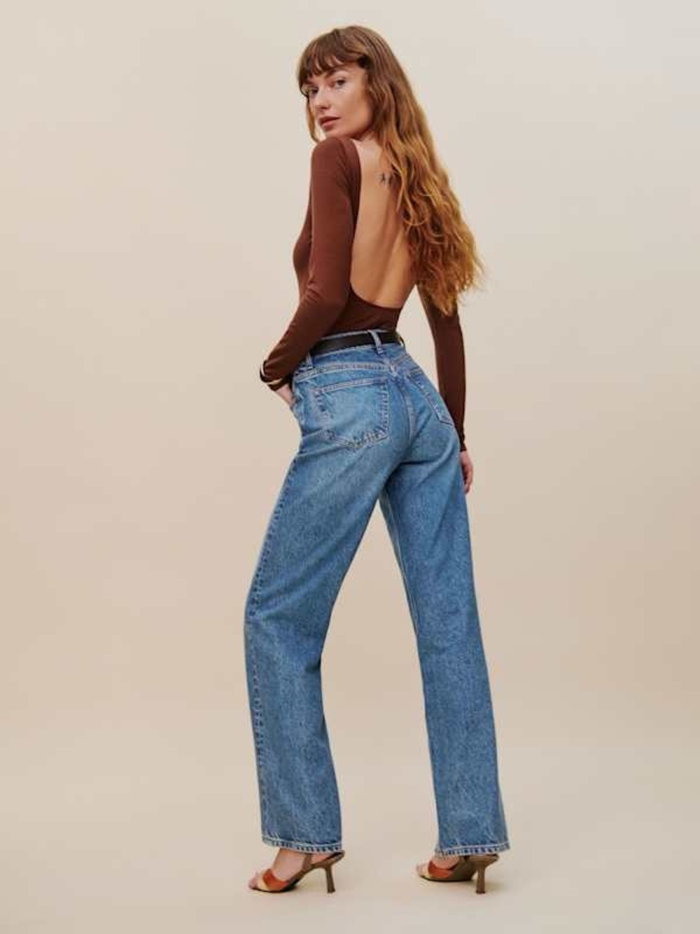Reformation cary high rise slouchy straight jean - Picture 2 of 7